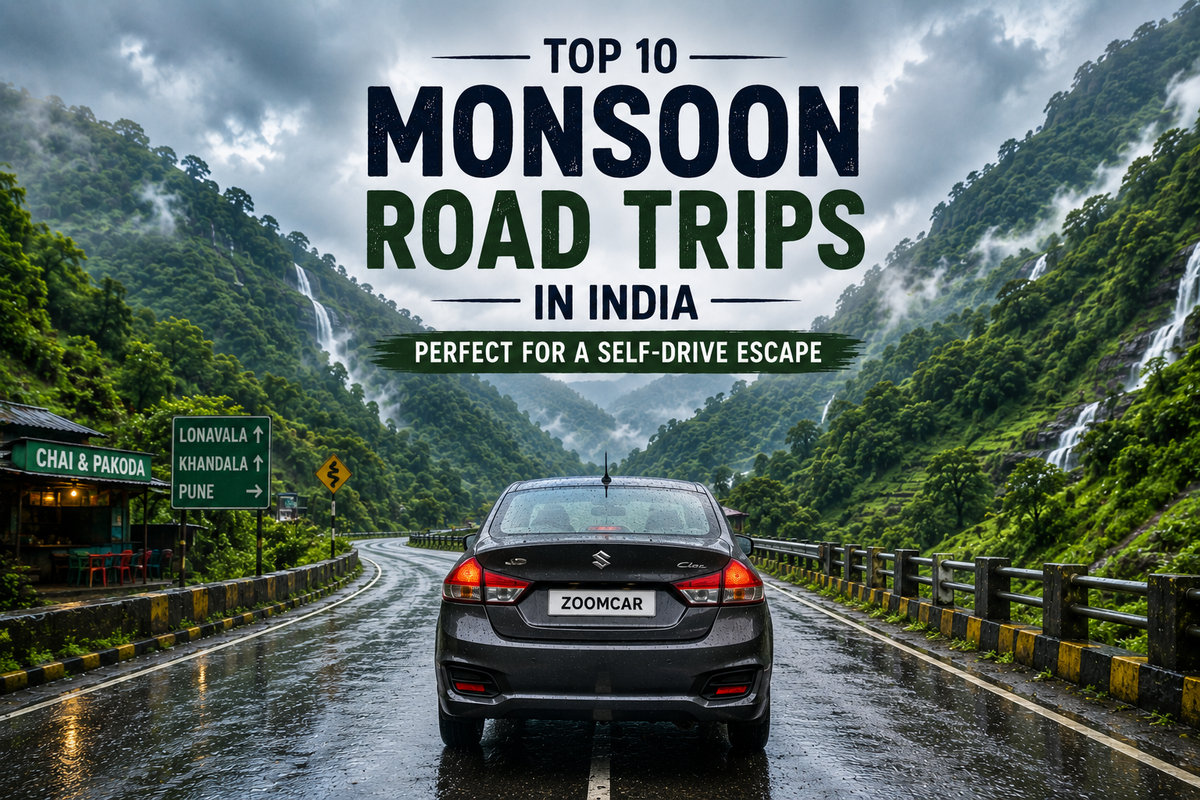 Top 10 Monsoon Road Trips in India – Perfect for a Self-Drive Escape